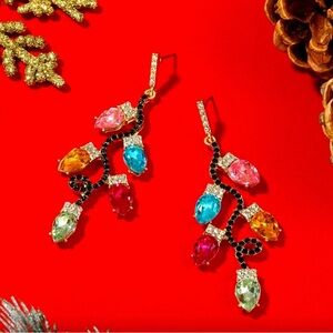 Christmas Lights Dangle Earrings